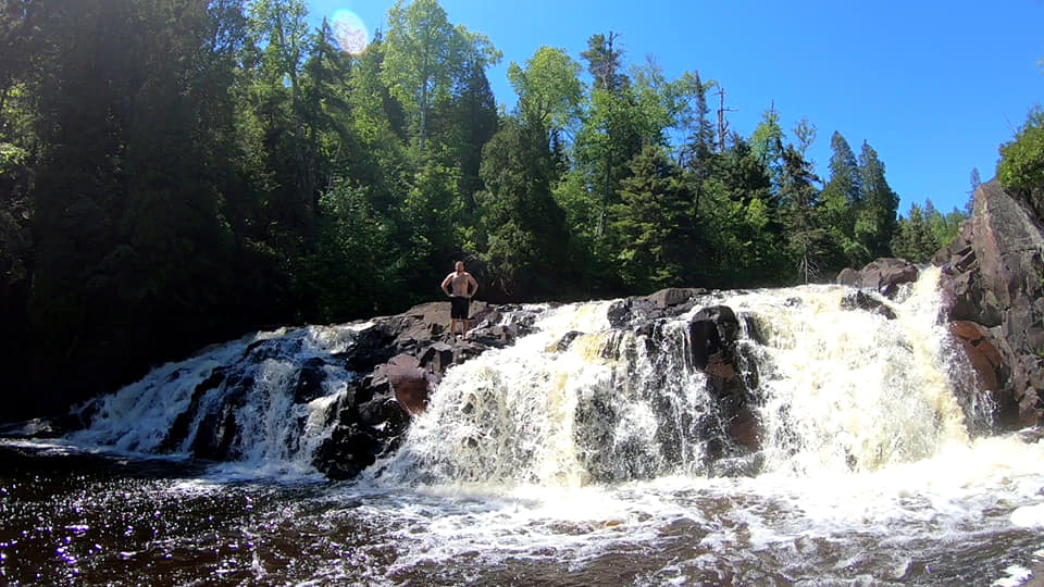 Waterfall at Tettegouche State Park 