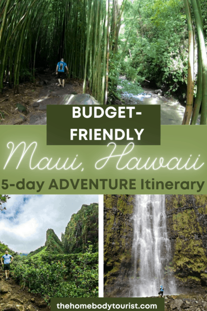Budget-friendly Maui, Hawaii Bucket List Itinerary Pin for Pinterest