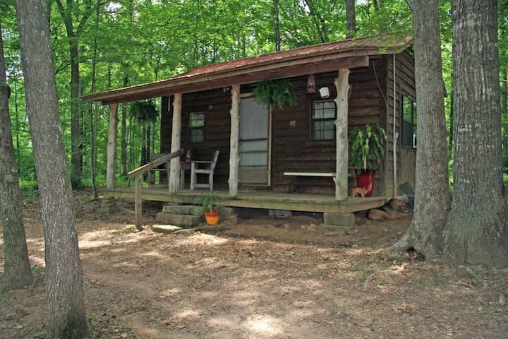 Rustic Cabin exterior to rent in Pettigrew, AR