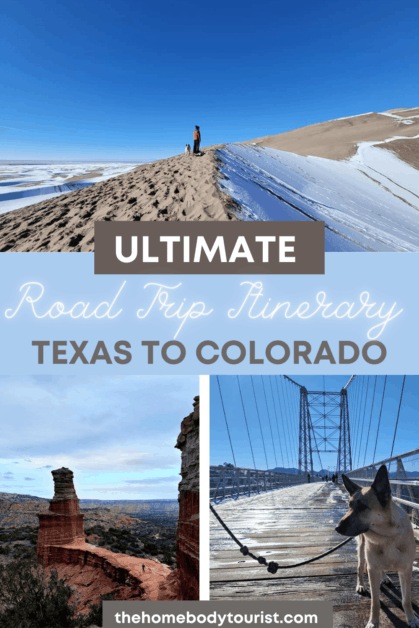 Texas to Colorado Road Trip Pin