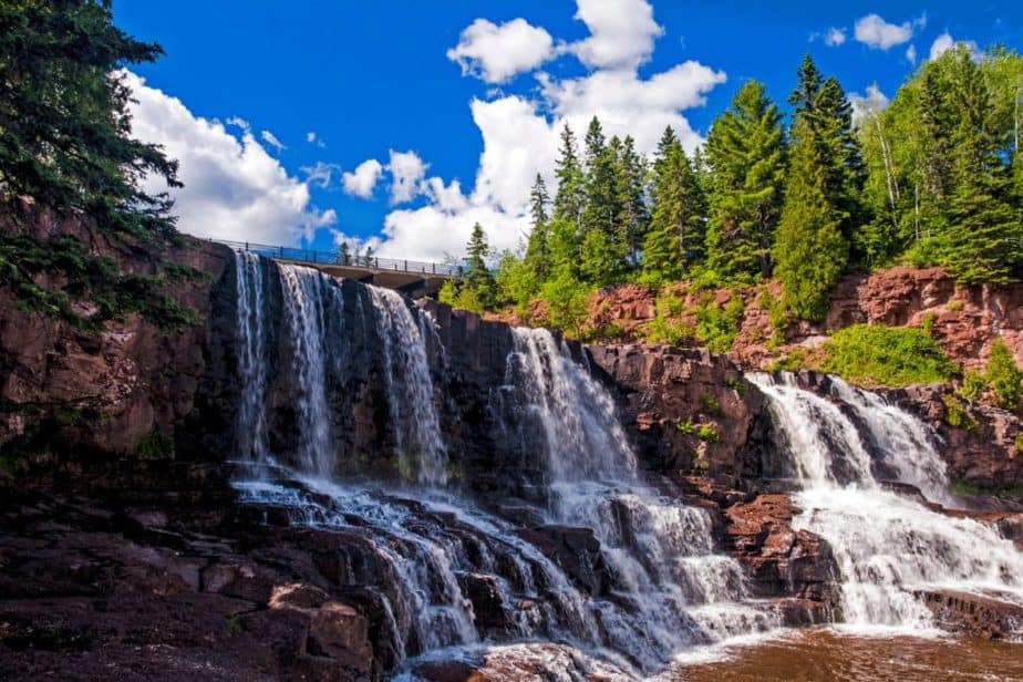 Gooseberry Falls State Park in the summer- 