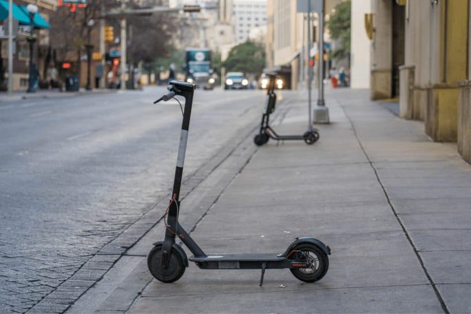 scooters in downtown Dallas. 