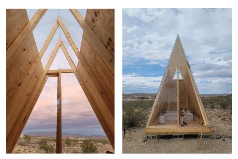 Where to stargaze in West Texas- Ocotillos Village- Glamping tents near big bend. 