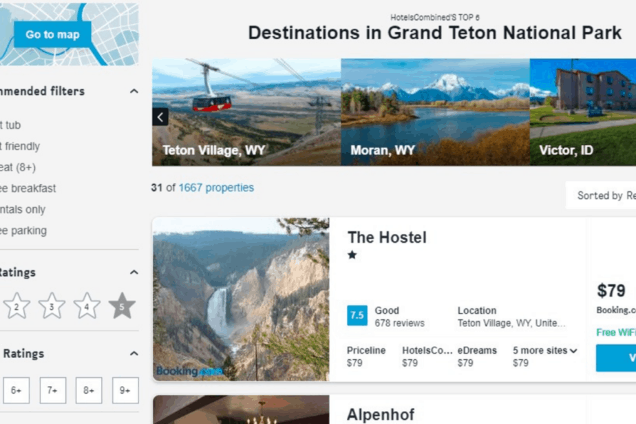 easy to use tool for finding the best deal on hotels for your road trip 