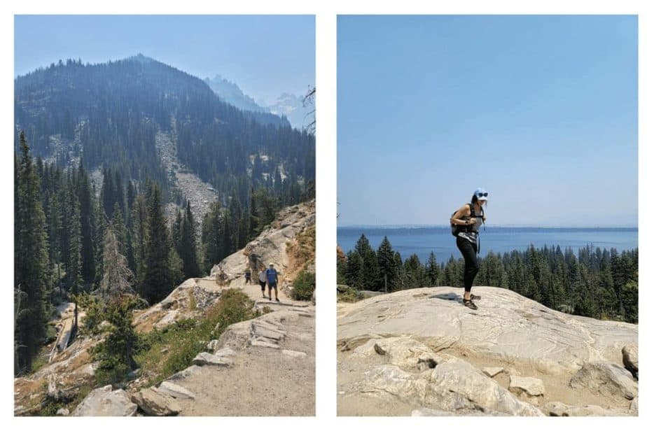hiking to inspiration point in grand teton national park 