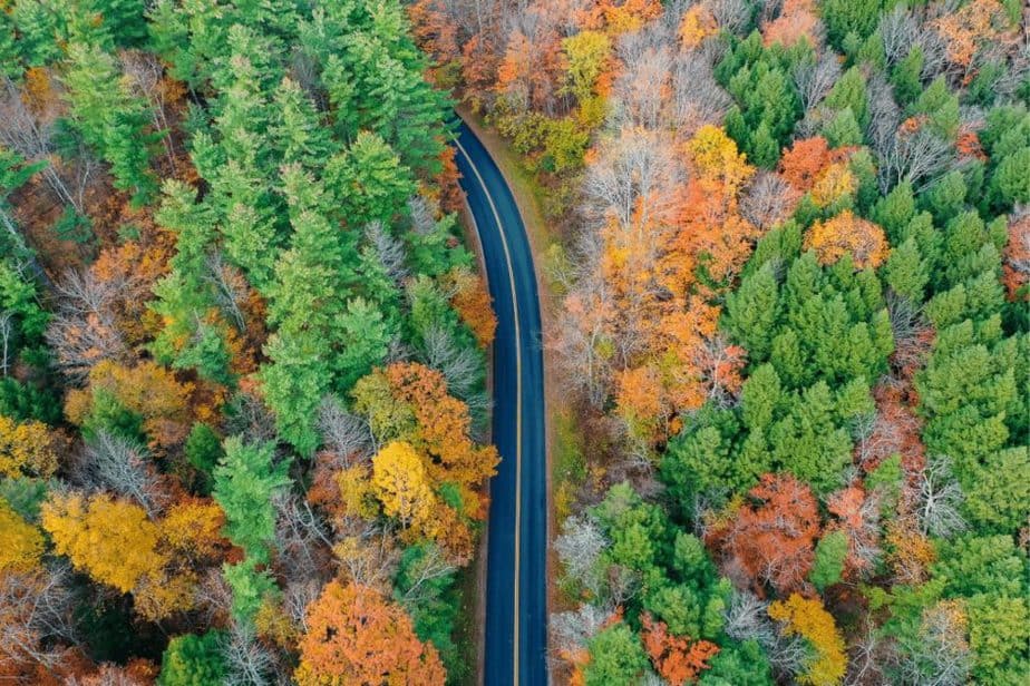 Kancamagus Highway in New Hampshire in the Fall