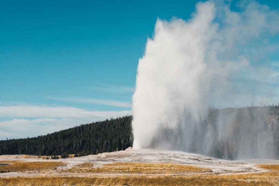 Yellowstone National Park- Old Faithful in the Fall