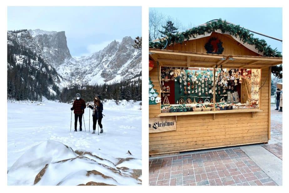 Christmas market and winter hiking in Denver