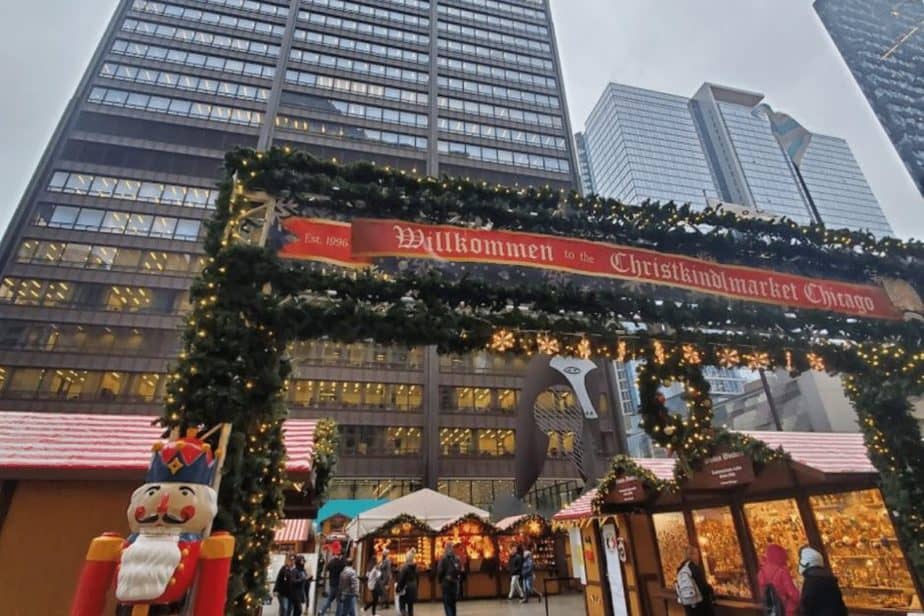 Chicago at christmas time