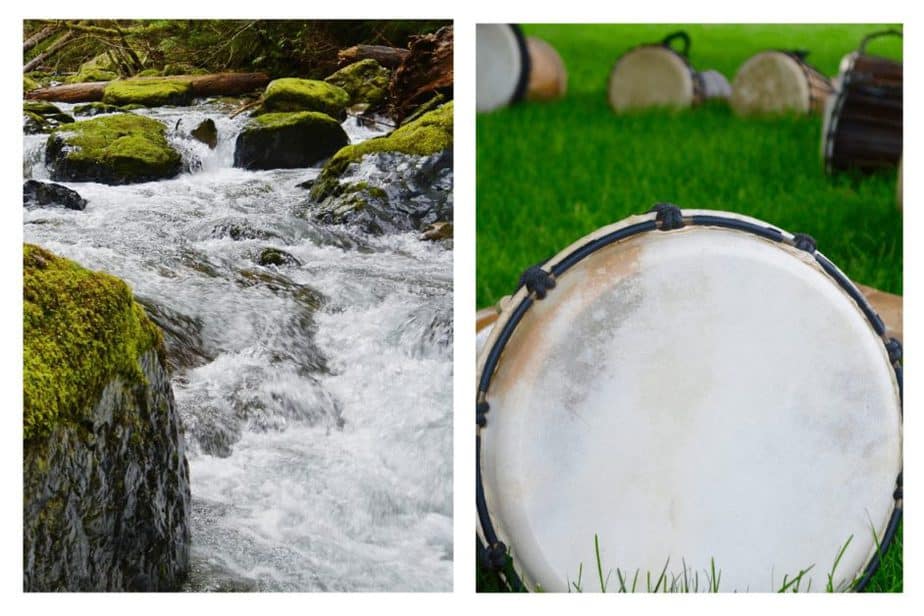 other things to do during one weekend in Asheville- hiking and drum circle images