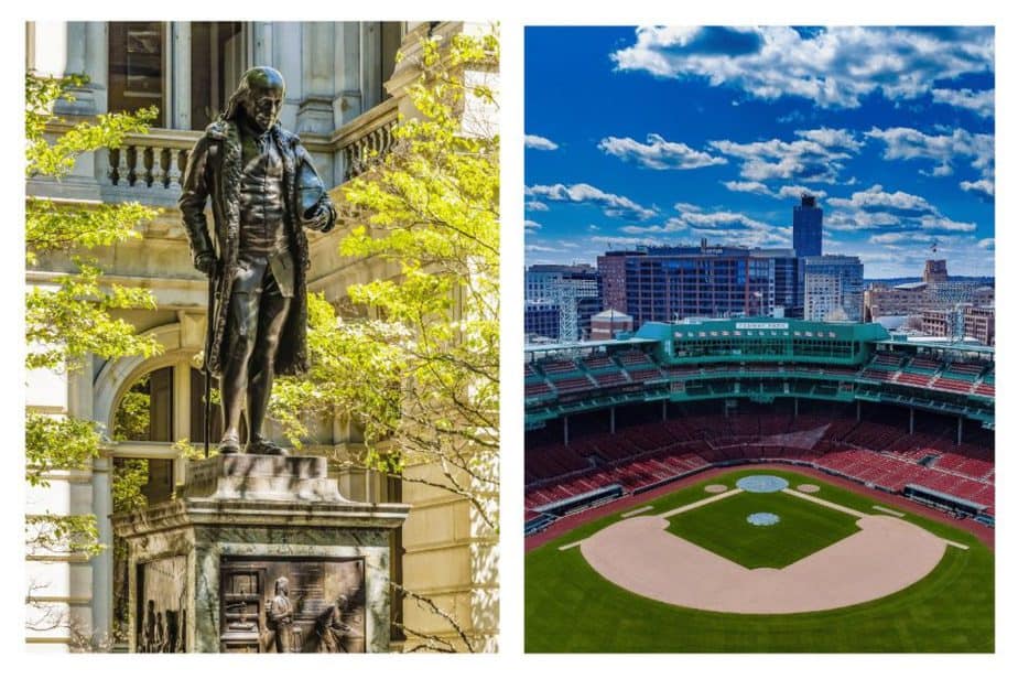 freedom trail and fenway park during one weekend in boston 