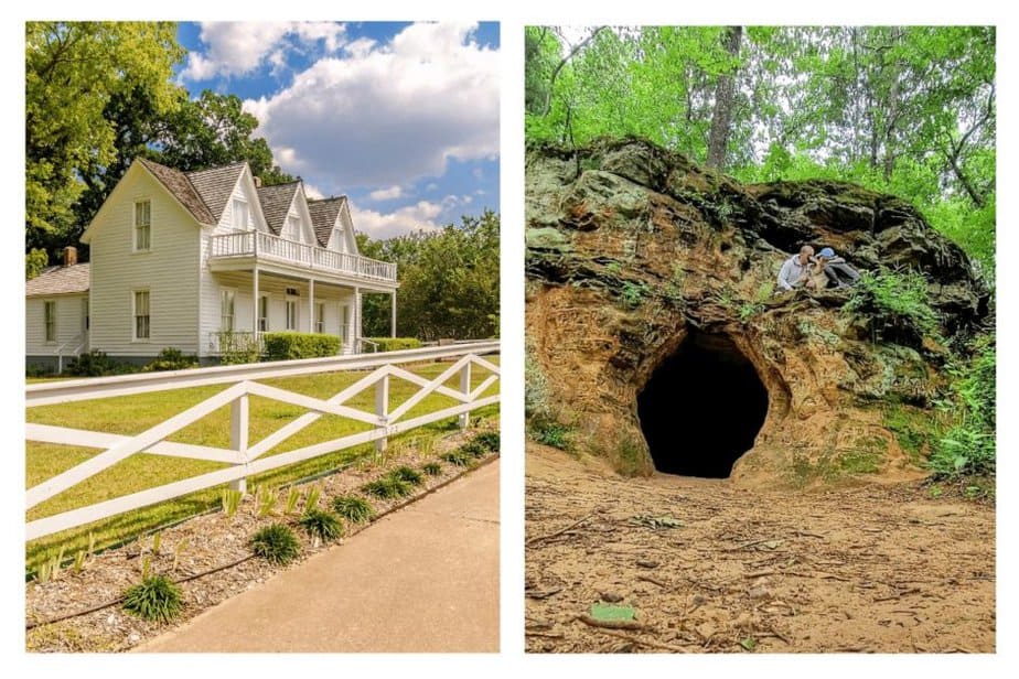 EISENHOWER'S birthplace and waterloo regional park cave. Things to do near Eisenhower State Park 