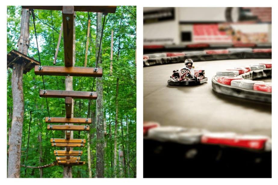 go-karts and ropes course in indianapolis