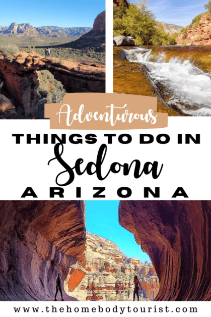 Adventurous things to do in sedona arizona pin for pinterest