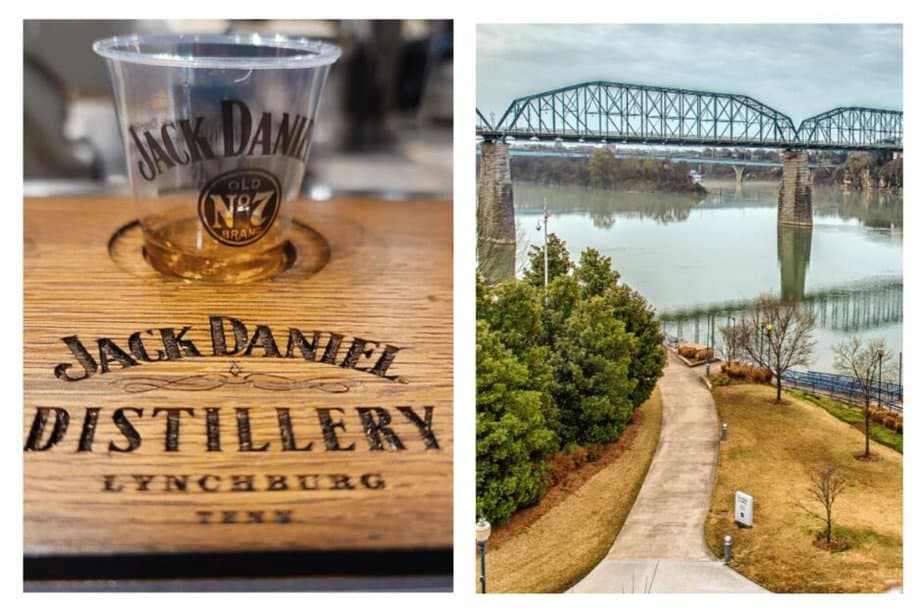 day one in Chattanooga- Jack Daniels Distillery and Coolidge Park 