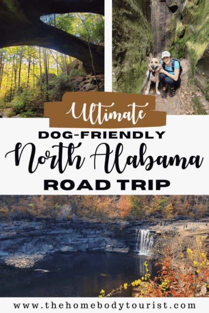 Dog-friendly North Alabama Road Trip Pin for Pinterest