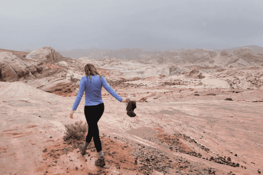 Valley of Fire State Park in the rain