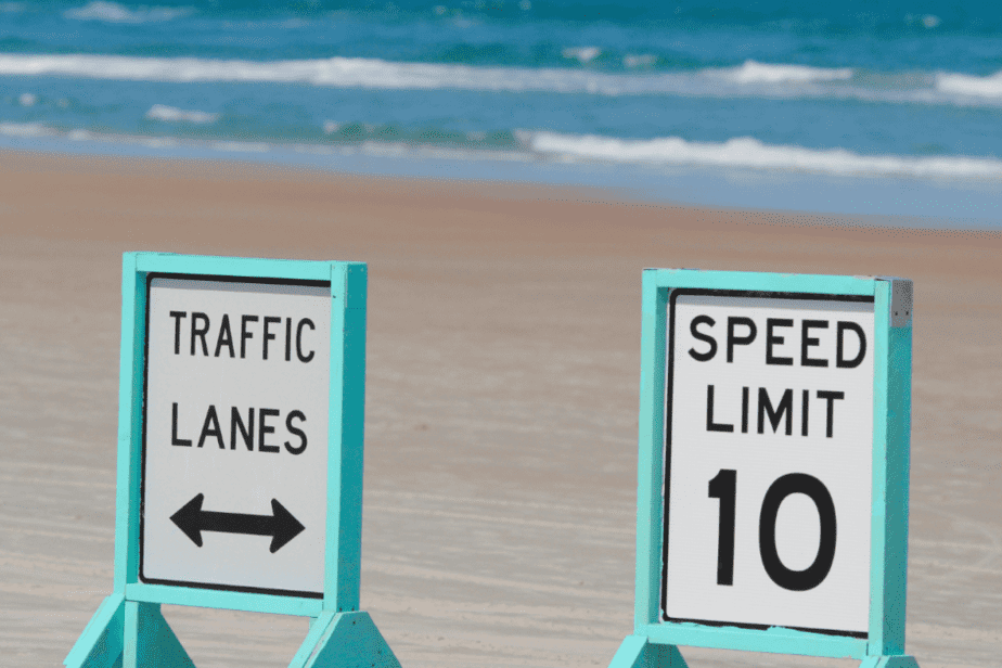 daytona beach speed limit signs