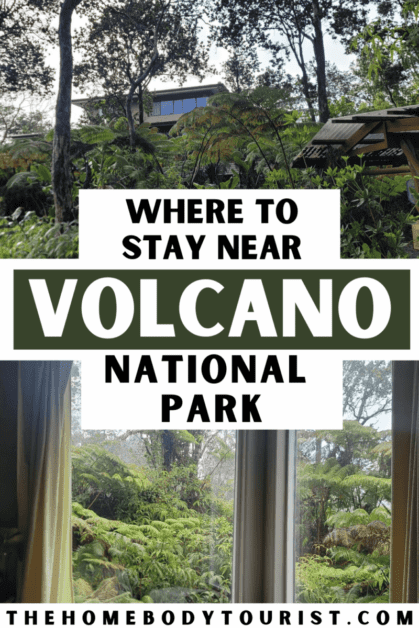 where to stay near hawaii's volcano national park on the big island pin for pinterest 