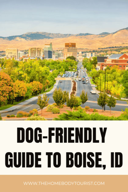 dog-friendly guide to boise, idaho pin for pinterest 