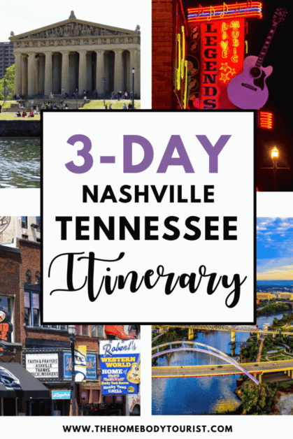 One Weekend in Nashville pin for pinterest
