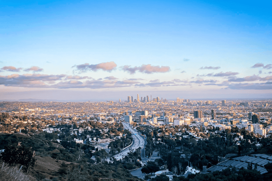 view from Runyan Canyon Dog in Los Angeles