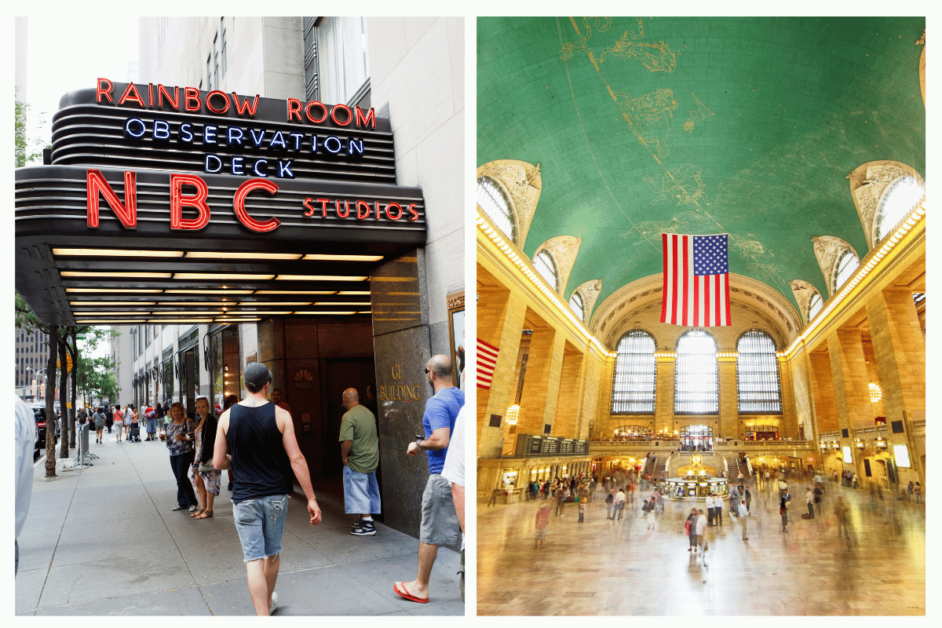 NBC studios and grand central station 