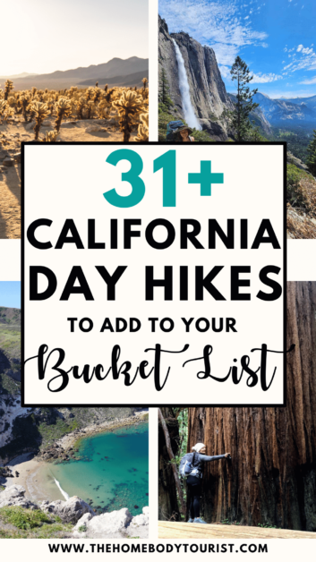 California day hikes pin for pinterest 