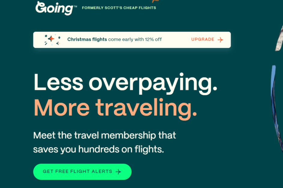 going flight club homepage- how to save money on flights