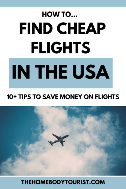 how to find cheap flights in the usa pin for pinterest 