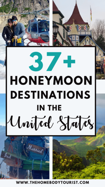 honeymoon destinations in the usa pin for pinterest