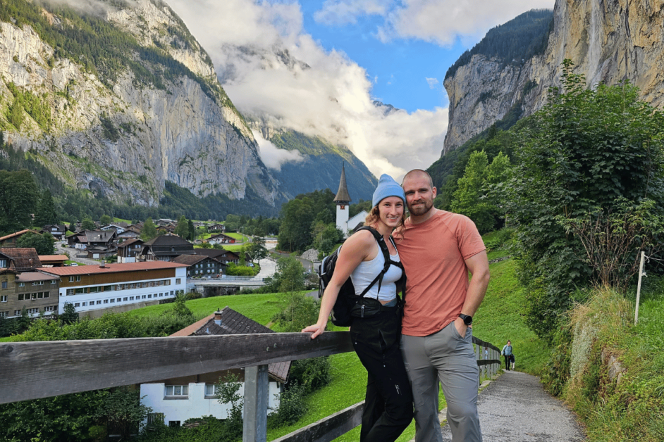 two people in lauterbrunnen valley 