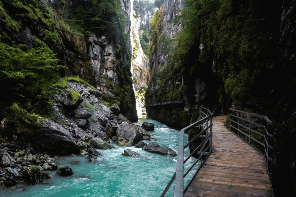 aare gorge on a normal day 