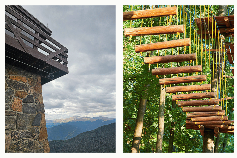 fire lookout tower hike and ropes course during 3 days in Idaho Springs 