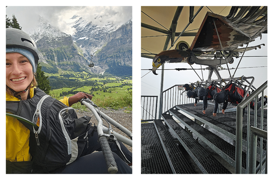 mountain carts and first flyer at the top of grindelwald first 