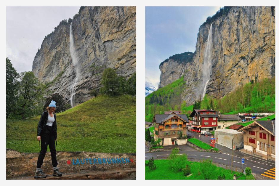 staubbach falls in lauterbrunnen 