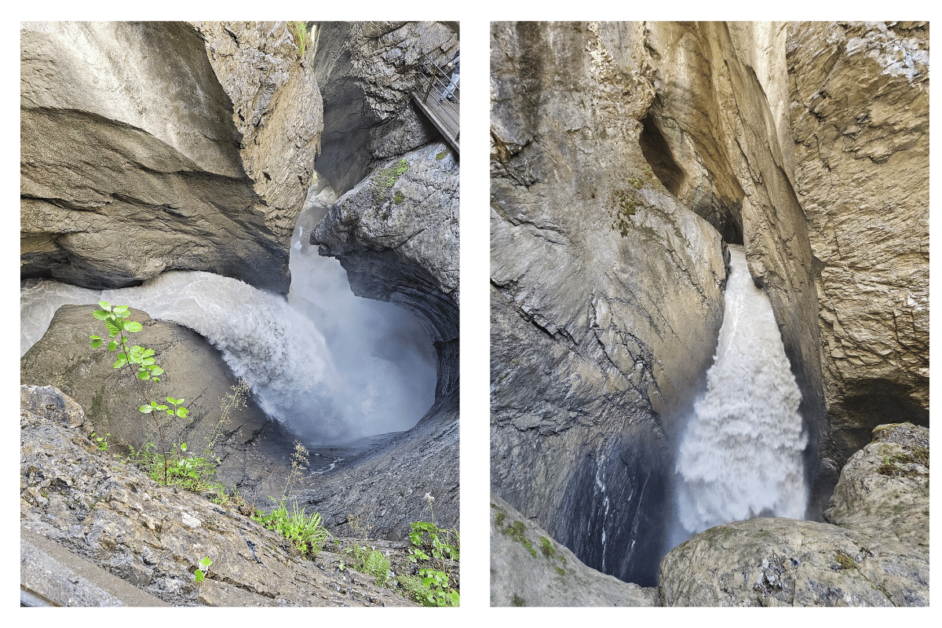 trummelbach falls in lauterbrunnen during Switzerland itinerary in 7 days. 