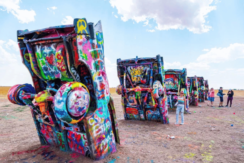 cadillac ranch route 66 texas attraction 