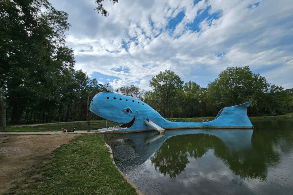The Blue Whale of Catoosa during a weekend trip in Oklahoma. 
