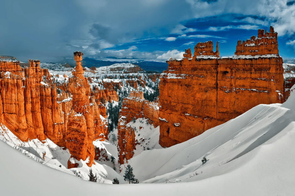 Bryce Canyon in the Winter-.