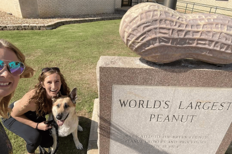 Worlds Largest Peanut in Durant, OK. 