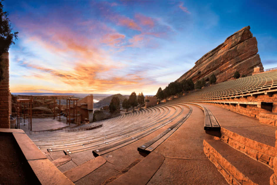 Red Rocks Amphitheatre- best free date ideas in Denver. 