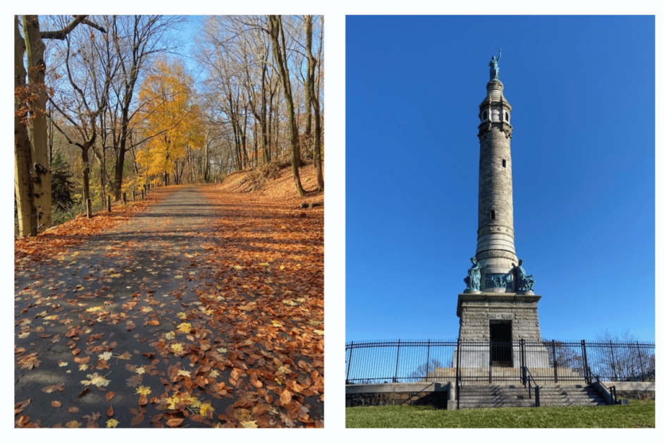 new haven picture in the fall and picture in the summer. best time to visit new haven. 