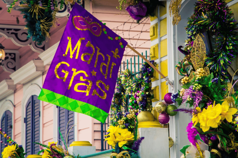 Mardi Gras in New Orleans.