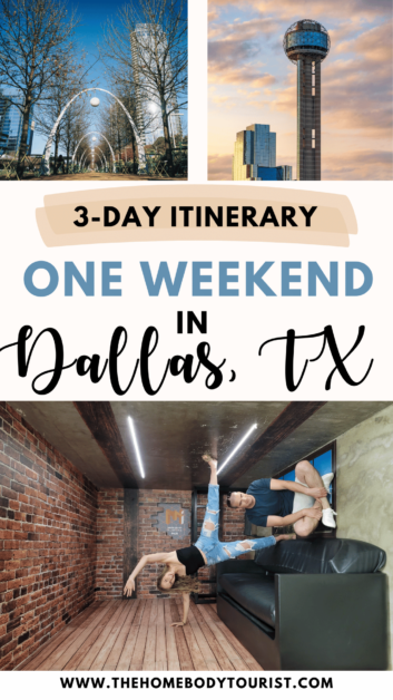 3 days in Dallas pin for pinterest. 