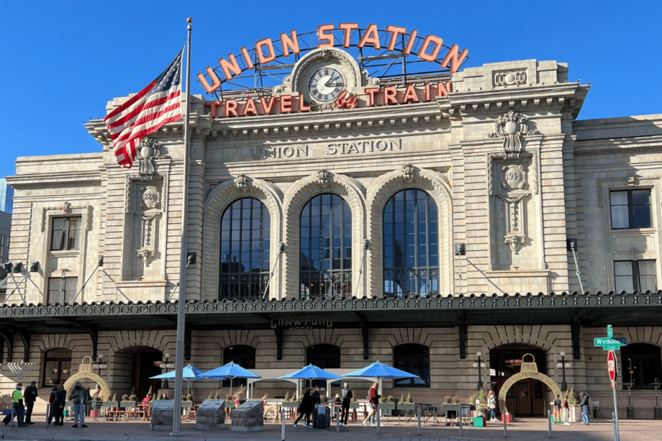 Exterior of Union Station in Denver, CO