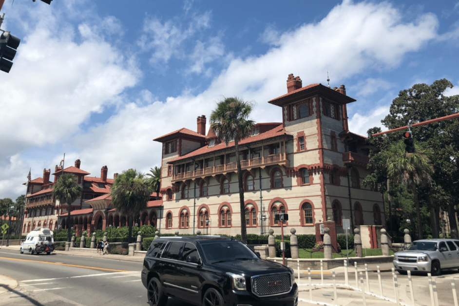 The exterior of Flagler College in St. Augustine 