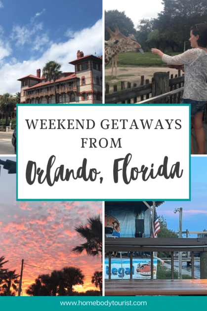 Different pictures around Florida. Weekend getaway ideas from Orlando pin for pinterest. 