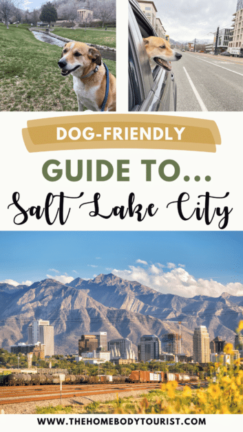Dog-friendly guide to Salt Lake City, Utah pin for pinterest.