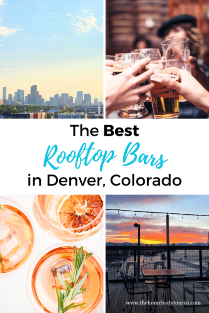 Best Rooftop Bars in Denver, CO pin for pinterest. 